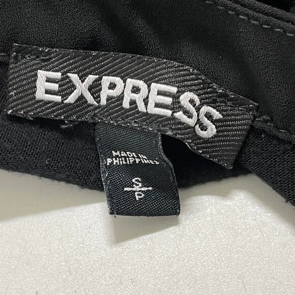 Express Tank Top Womens Size S Black White Striped Minimalist Capsule Wardrobe - Picture 6 of 7